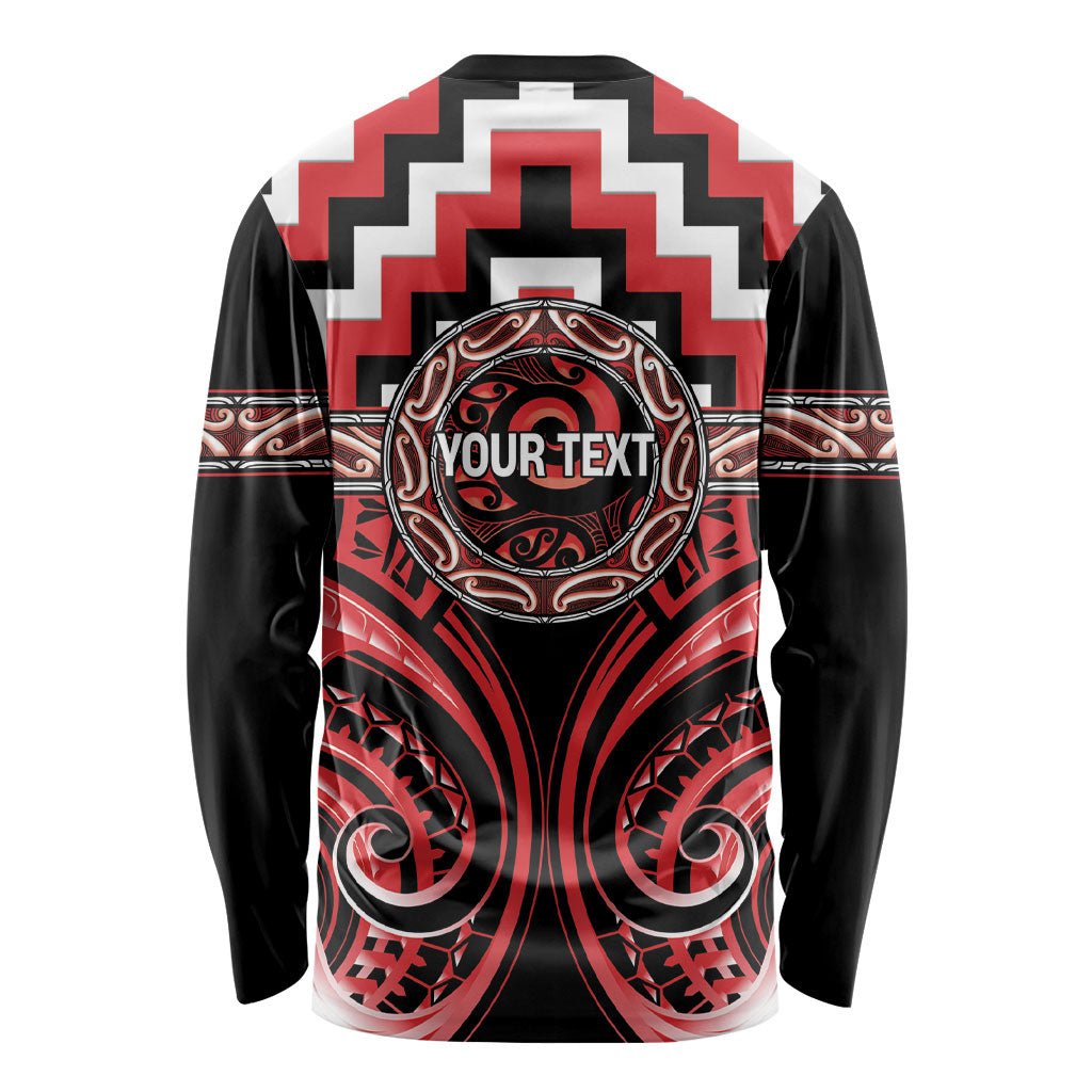 Aotearoa Ngati Toa Personalised Long Sleeve Shirt Maori Iwi Poutama Puhoro Tattoo LT14 - Polynesian Pride