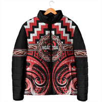Aotearoa Ngati Toa Personalised Padded Jacket Maori Iwi Poutama Puhoro Tattoo LT14 - Polynesian Pride