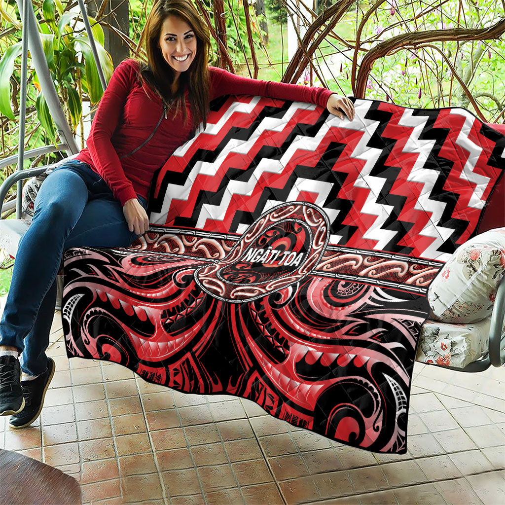 Aotearoa Ngati Toa Quilt Maori Iwi Poutama Puhoro Tattoo LT14 - Polynesian Pride