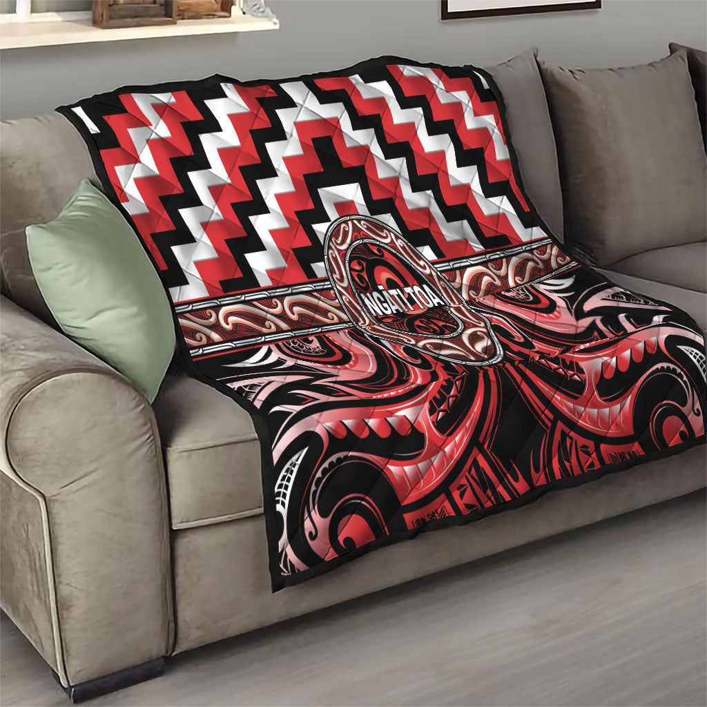Aotearoa Ngati Toa Quilt Maori Iwi Poutama Puhoro Tattoo LT14 - Polynesian Pride