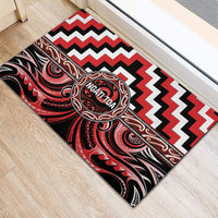 Aotearoa Ngati Toa Rubber Doormat Maori Iwi Poutama Puhoro Tattoo LT14 - Polynesian Pride