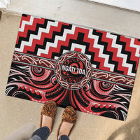 Aotearoa Ngati Toa Rubber Doormat Maori Iwi Poutama Puhoro Tattoo LT14 - Polynesian Pride