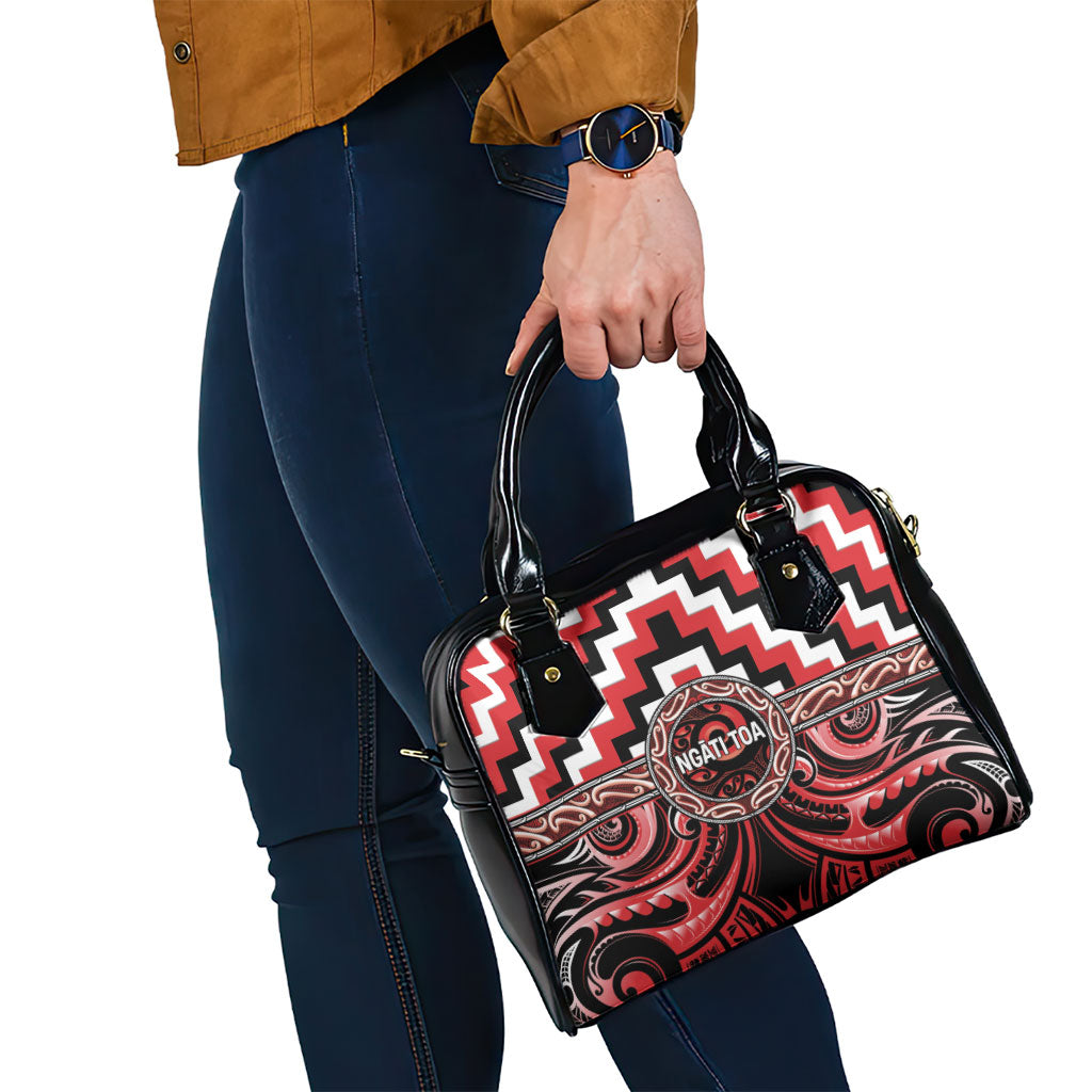 Aotearoa Ngati Toa Shoulder Handbag Maori Iwi Poutama Puhoro Tattoo LT14 - Polynesian Pride