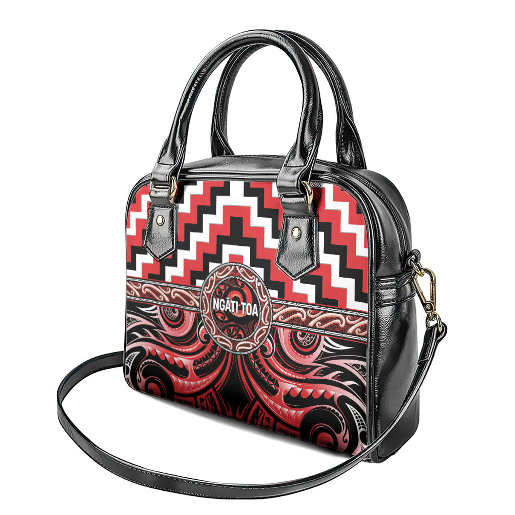 Aotearoa Ngati Toa Shoulder Handbag Maori Iwi Poutama Puhoro Tattoo LT14 - Polynesian Pride