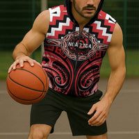 Aotearoa Ngati Toa Personalised Sleeveless Zip Hoodie Maori Iwi Poutama Puhoro Tattoo LT14 - Polynesian Pride