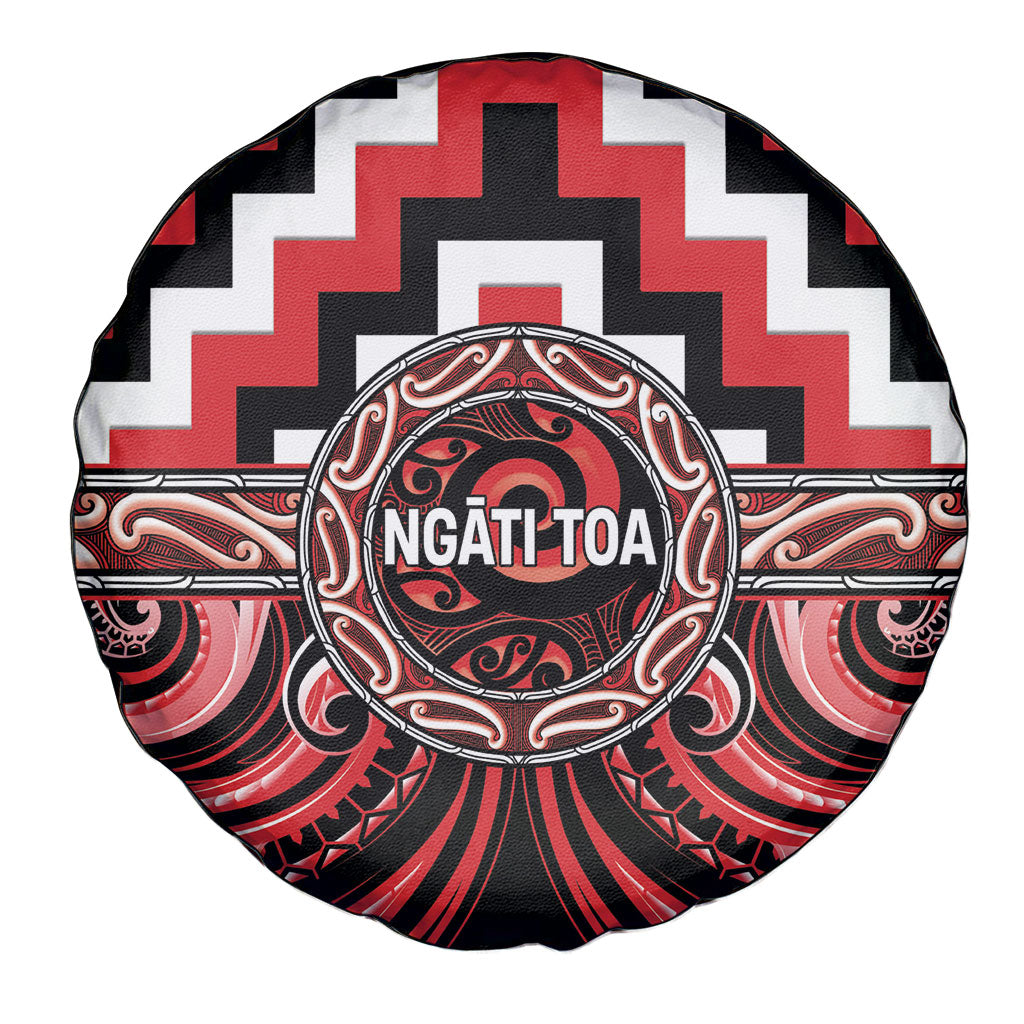 Aotearoa Ngati Toa Spare Tire Cover Maori Iwi Poutama Puhoro Tattoo LT14 - Polynesian Pride