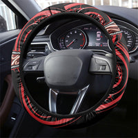 Aotearoa Ngati Toa Steering Wheel Cover Maori Iwi Poutama Puhoro Tattoo LT14 - Polynesian Pride