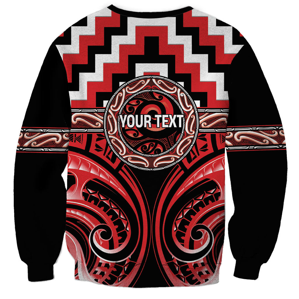 Aotearoa Ngati Toa Personalised Sweatshirt Maori Iwi Poutama Puhoro Tattoo LT14 - Polynesian Pride