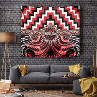 Aotearoa Ngati Toa Tapestry Maori Iwi Poutama Puhoro Tattoo LT14 Red - Polynesian Pride