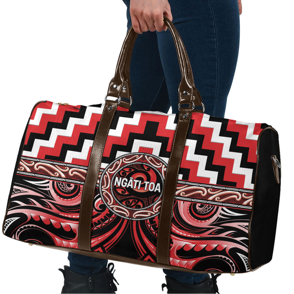 Aotearoa Ngati Toa Travel Bag Maori Iwi Poutama Puhoro Tattoo LT14 - Polynesian Pride