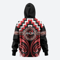 Aotearoa Ngati Toa Personalised Zip Hoodie Maori Iwi Poutama Puhoro Tattoo LT14 - Polynesian Pride
