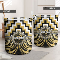 Aotearoa Ngati Tama Laundry Basket Maori Iwi Poutama Puhoro Tattoo LT14 - Polynesian Pride