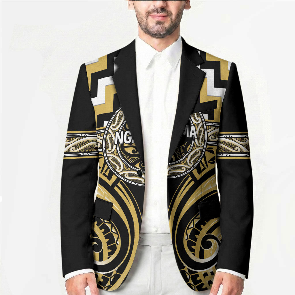 Aotearoa Ngati Tama Personalised Blazer Maori Iwi Poutama Puhoro Tattoo LT14 - Polynesian Pride