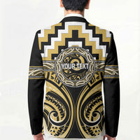 Aotearoa Ngati Tama Personalised Blazer Maori Iwi Poutama Puhoro Tattoo LT14 - Polynesian Pride