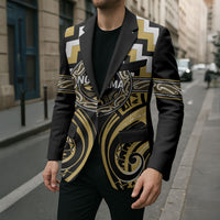 Aotearoa Ngati Tama Personalised Blazer Maori Iwi Poutama Puhoro Tattoo LT14 - Polynesian Pride
