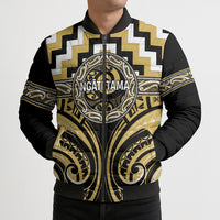 Aotearoa Ngati Tama Personalised Bomber Puffer Jacket Maori Iwi Poutama Puhoro Tattoo LT14 - Polynesian Pride
