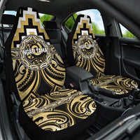Aotearoa Ngati Tama Car Seat Cover Maori Iwi Poutama Puhoro Tattoo LT14 One Size Yellow - Polynesian Pride