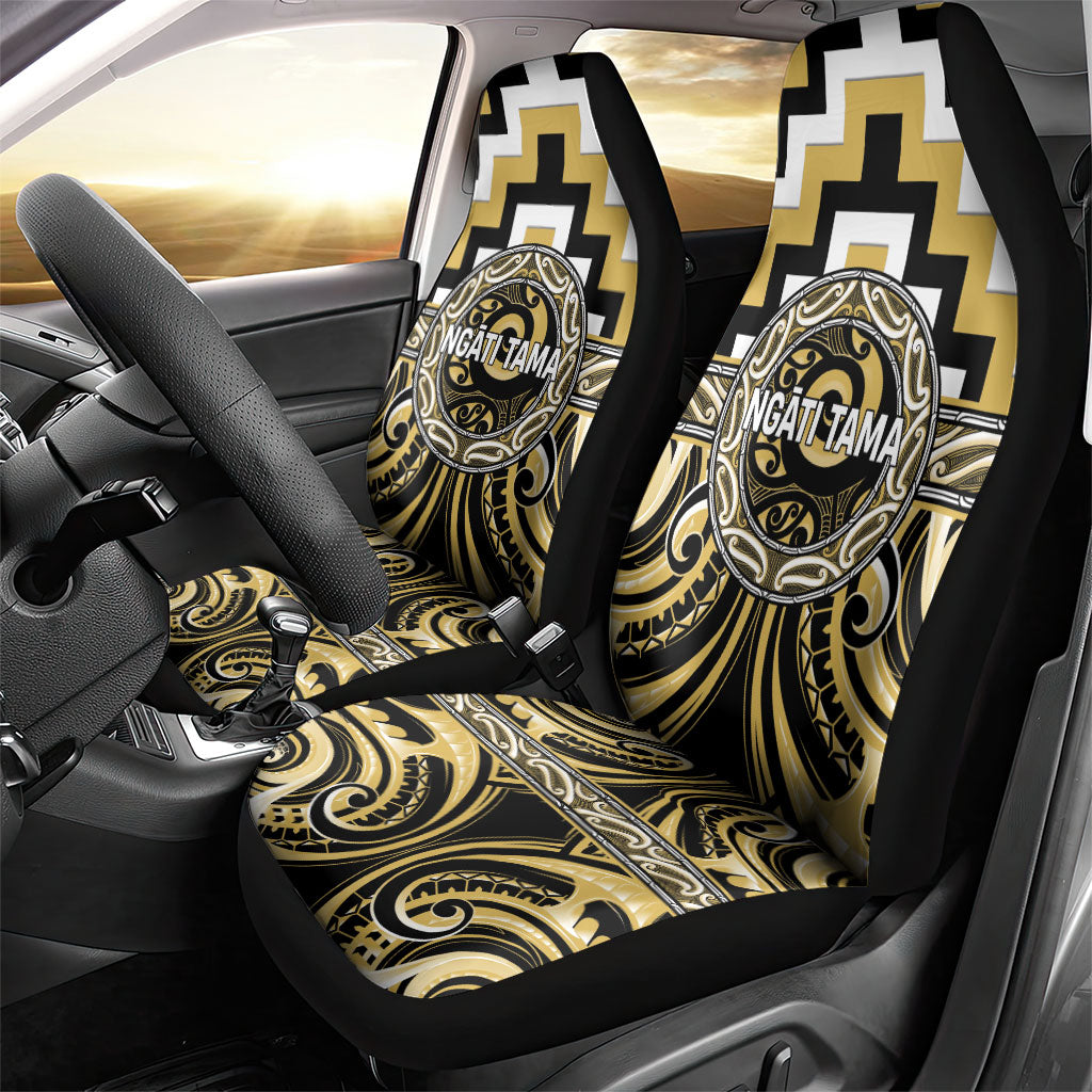 Aotearoa Ngati Tama Car Seat Cover Maori Iwi Poutama Puhoro Tattoo LT14 - Polynesian Pride