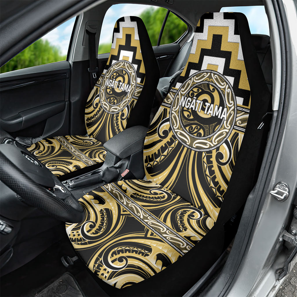 Aotearoa Ngati Tama Car Seat Cover Maori Iwi Poutama Puhoro Tattoo LT14 - Polynesian Pride