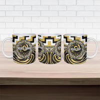 Aotearoa Ngati Tama Personalised Ceramic Mug Maori Iwi Poutama Puhoro Tattoo LT14 - Polynesian Pride