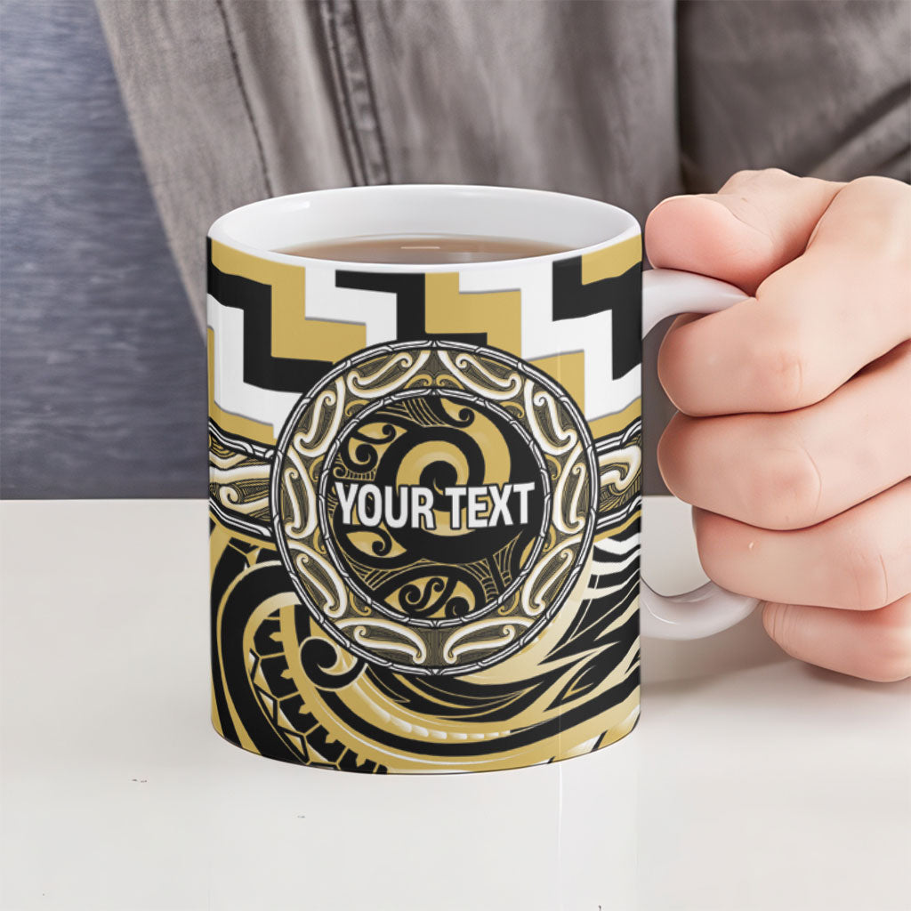 Aotearoa Ngati Tama Personalised Ceramic Mug Maori Iwi Poutama Puhoro Tattoo LT14 - Polynesian Pride