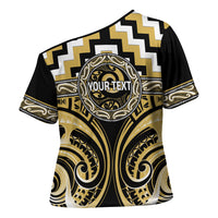 Aotearoa Ngati Tama Personalised Cross Shoulder Shirt Maori Iwi Poutama Puhoro Tattoo LT14 - Polynesian Pride