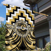 Aotearoa Ngati Tama Garden Flag Maori Iwi Poutama Puhoro Tattoo LT14 - Polynesian Pride