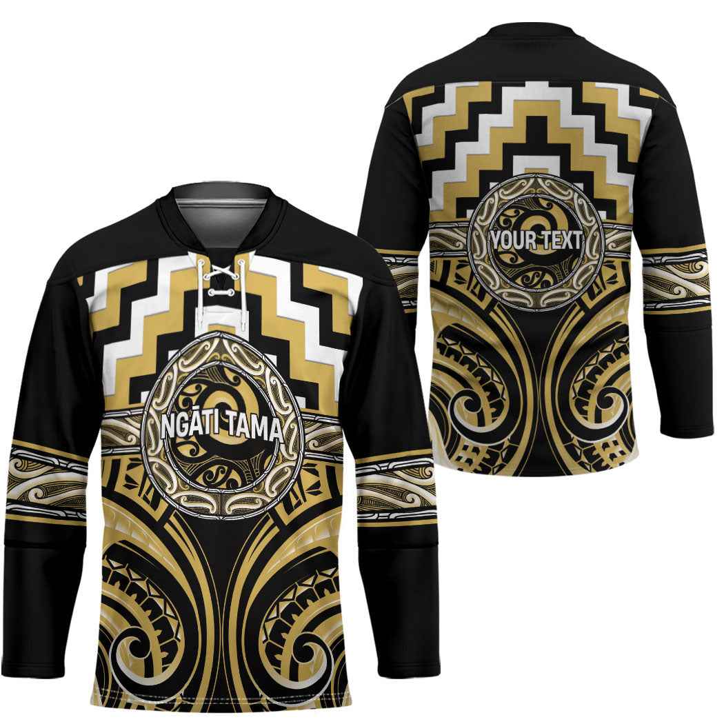 Aotearoa Ngati Tama Personalised Hockey Jersey Maori Iwi Poutama Puhoro Tattoo LT14 - Polynesian Pride
