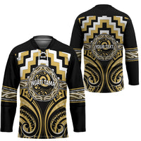 Aotearoa Ngati Tama Personalised Hockey Jersey Maori Iwi Poutama Puhoro Tattoo LT14 - Polynesian Pride