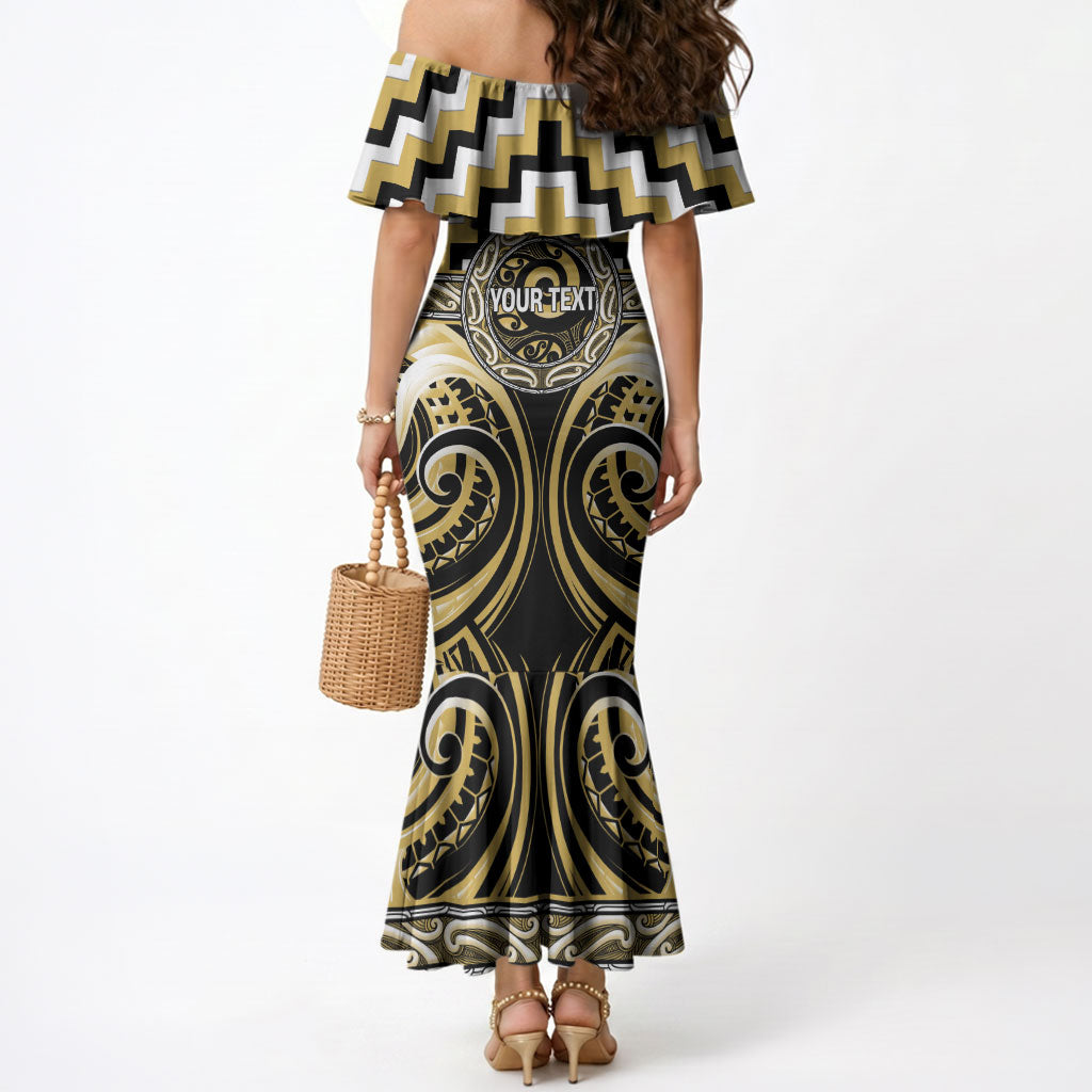Aotearoa Ngati Tama Personalised Mermaid Dress Maori Iwi Poutama Puhoro Tattoo LT14 - Polynesian Pride