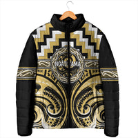 Aotearoa Ngati Tama Personalised Padded Jacket Maori Iwi Poutama Puhoro Tattoo LT14 - Polynesian Pride
