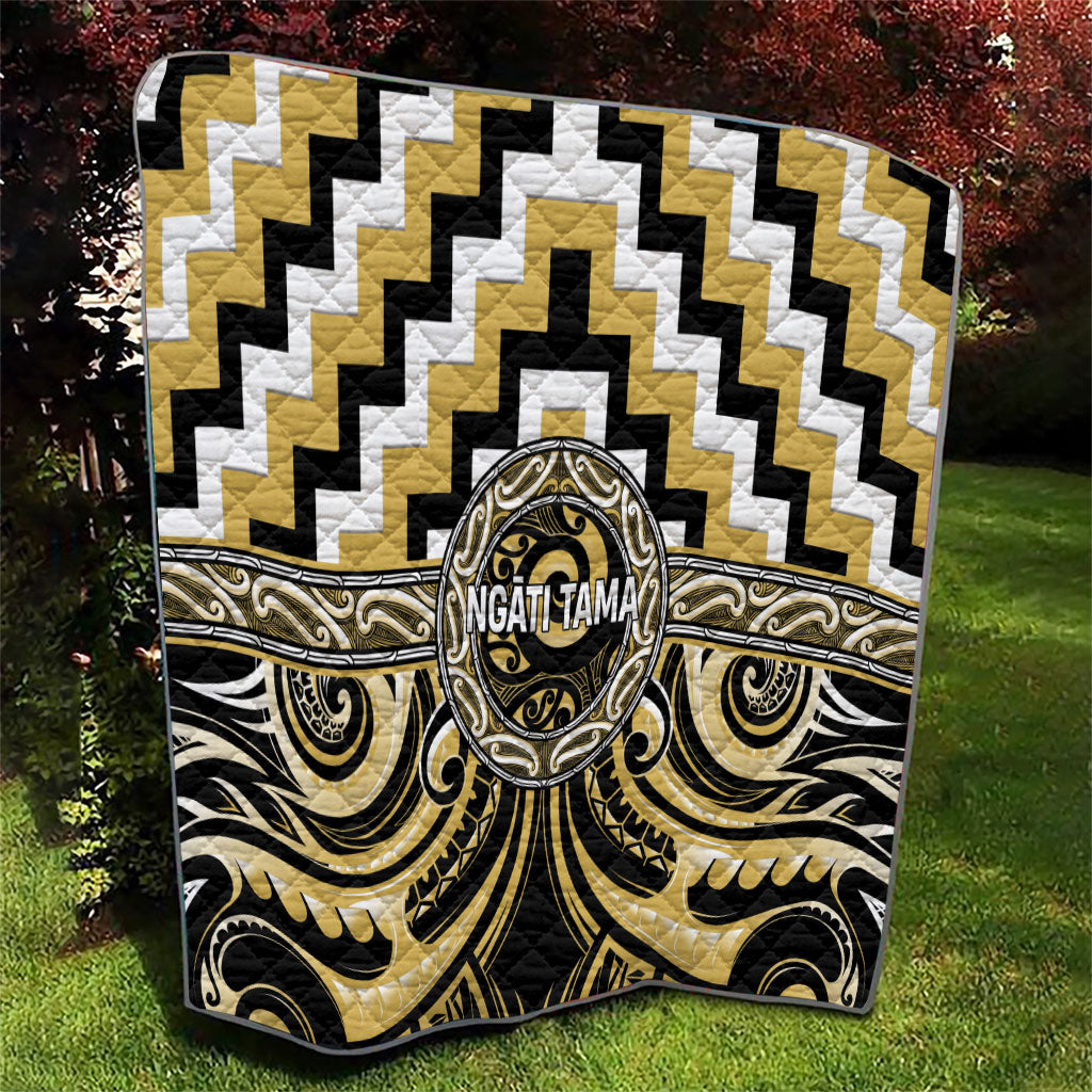 Aotearoa Ngati Tama Quilt Maori Iwi Poutama Puhoro Tattoo LT14 - Polynesian Pride