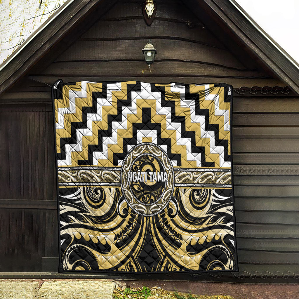 Aotearoa Ngati Tama Quilt Maori Iwi Poutama Puhoro Tattoo LT14 - Polynesian Pride