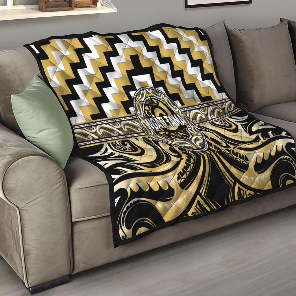 Aotearoa Ngati Tama Quilt Maori Iwi Poutama Puhoro Tattoo LT14 - Polynesian Pride