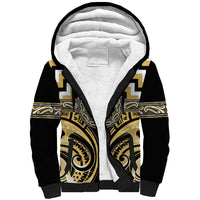 Aotearoa Ngati Tama Personalised Sherpa Hoodie Maori Iwi Poutama Puhoro Tattoo LT14 Unisex Yellow - Polynesian Pride