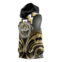 Aotearoa Ngati Tama Personalised Sleeveless Hoodie Maori Iwi Poutama Puhoro Tattoo LT14 - Polynesian Pride