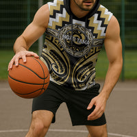 Aotearoa Ngati Tama Personalised Sleeveless Hoodie Maori Iwi Poutama Puhoro Tattoo LT14 - Polynesian Pride