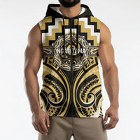 Aotearoa Ngati Tama Personalised Sleeveless Zip Hoodie Maori Iwi Poutama Puhoro Tattoo LT14 - Polynesian Pride