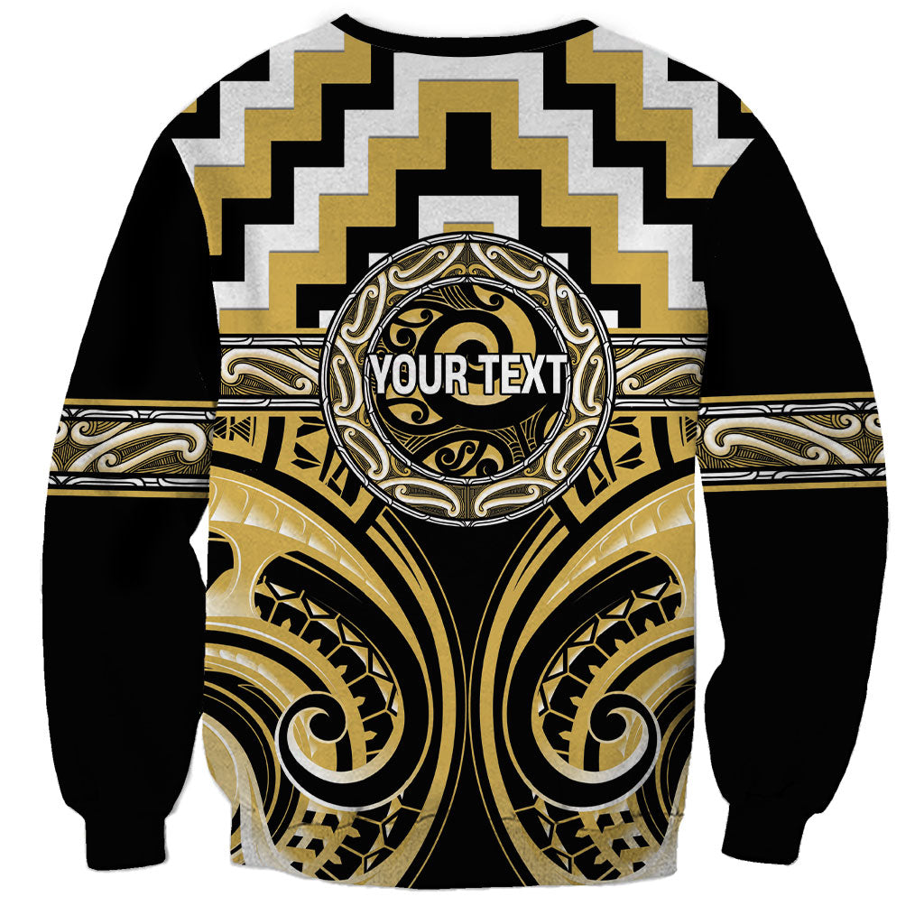 Aotearoa Ngati Tama Personalised Sweatshirt Maori Iwi Poutama Puhoro Tattoo LT14 - Polynesian Pride