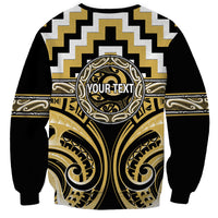 Aotearoa Ngati Tama Personalised Sweatshirt Maori Iwi Poutama Puhoro Tattoo LT14 - Polynesian Pride
