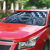 Aotearoa Ngati Ruanui Auto Sun Shade Maori Iwi Poutama Puhoro Tattoo LT14 - Polynesian Pride