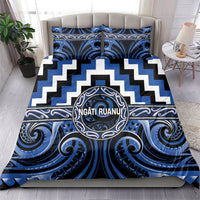 Aotearoa Ngati Ruanui Bedding Set Maori Iwi Poutama Puhoro Tattoo LT14 - Polynesian Pride