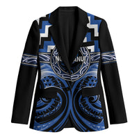 Aotearoa Ngati Ruanui Personalised Blazer Maori Iwi Poutama Puhoro Tattoo LT14 Unisex Blue - Polynesian Pride
