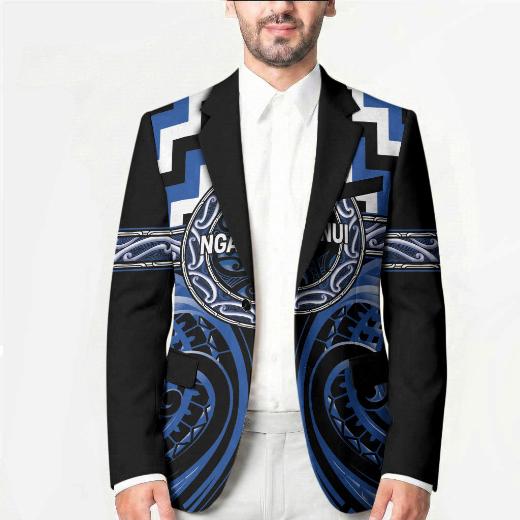 Aotearoa Ngati Ruanui Personalised Blazer Maori Iwi Poutama Puhoro Tattoo LT14 - Polynesian Pride