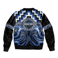 Aotearoa Ngati Ruanui Personalised Bomber Jacket Maori Iwi Poutama Puhoro Tattoo LT14 - Polynesian Pride