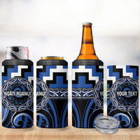 Aotearoa Ngati Ruanui Personalised 4 in 1 Can Cooler Tumbler Maori Iwi Poutama Puhoro Tattoo LT14 - Polynesian Pride