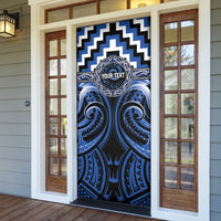 Aotearoa Ngati Ruanui Personalised Door Cover Maori Iwi Poutama Puhoro Tattoo LT14 - Polynesian Pride