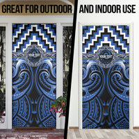 Aotearoa Ngati Ruanui Personalised Door Cover Maori Iwi Poutama Puhoro Tattoo LT14 - Polynesian Pride