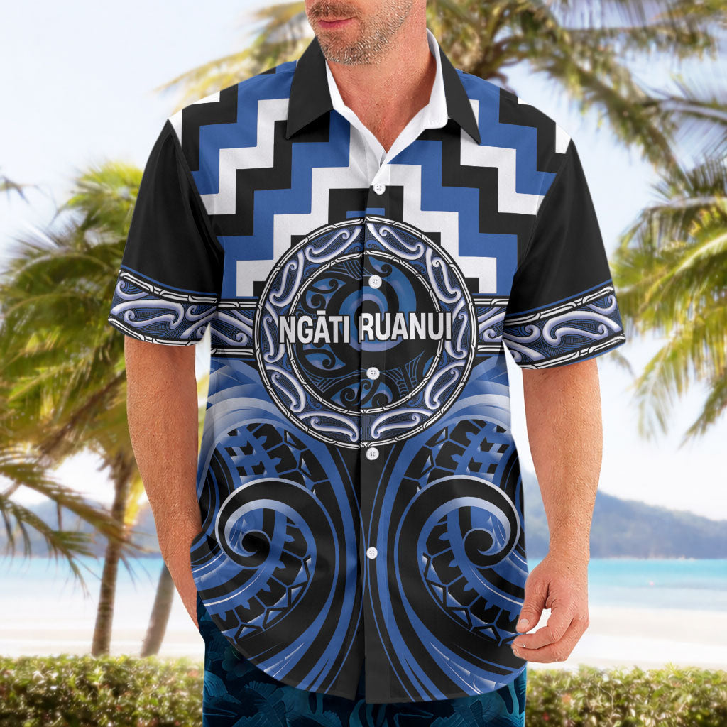 Aotearoa Ngati Ruanui Personalised Hawaiian Shirt Maori Iwi Poutama Puhoro Tattoo LT14 - Polynesian Pride