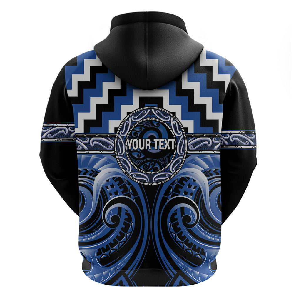 Aotearoa Ngati Ruanui Personalised Hoodie Maori Iwi Poutama Puhoro Tattoo LT14 - Polynesian Pride